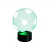 LEAN TOYS Lámpara lunar LED 3D inalámbrica con mando a distancia y táctil, 16 colores, regulable, recargable, PLA, 150 mm