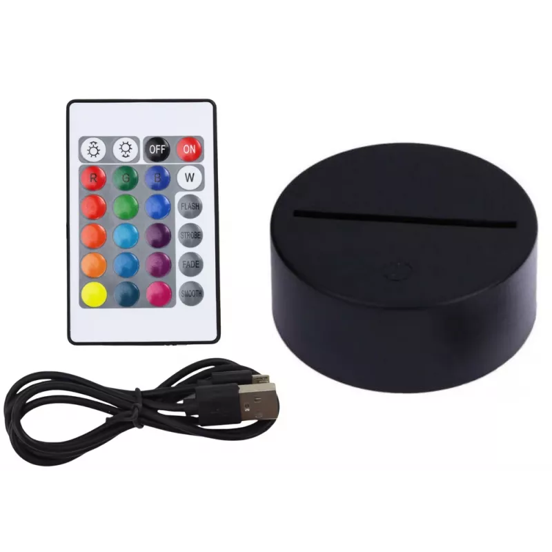 LEAN TOYS Lámpara lunar LED 3D inalámbrica con mando a distancia y táctil, 16 colores, regulable, recargable, PLA, 150 mm