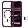 TECH-PROTECT MagOne Funda MagSafe con protector de pantalla de cristal templado pack de 2 para iPhone 17 Pro Max / 18 Pro Max – Dark Cherry/Transparente