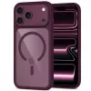TECH-PROTECT MagOne Funda MagSafe con protector de pantalla de cristal templado pack de 2 para iPhone 17 Pro Max / 18 Pro Max – Dark Cherry/Transparente
