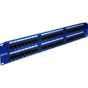 EMITERNET PANEL 19, 48XRJ45 UTP CAT.5E (2U) AZUL DCN/PPFA652K488C5E