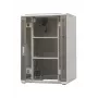 EmiterNet Top Armario de red de suelo 24U, 800x800x1180 mm, puerta de cristal frontal, negro EM/SH05D-8824