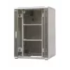 EmiterNet Top Armario de red de suelo 24U, 800x800x1180 mm, puerta de cristal frontal, negro EM/SH05D-8824