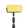 Bradas ESQ2356 cepillo de fregar con cerdas PP duras para limpieza intensiva, verde/negro, mango roscado