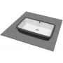 DEANTE Como lavabo de cerámica bajo encimera 125 mm de profundidad de cubeta blanco brillo