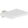 DEANTE NIL_651A taburete de ducha plegable de pared, plástico ABS blanco, estructura de aluminio, carga máxima 150 kg