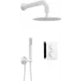 DEANTE set de ducha termostático empotrado con sistema BOX y cabezal de ducha, negro mate