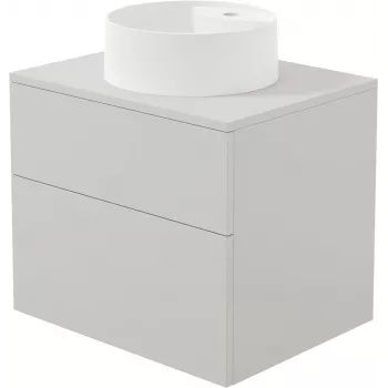 DEANTE mueble bajo lavabo de pared con lavabo de granito compuesto 360 mm blanco/antracita