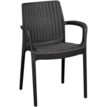 KETER Silla de jardín Bali Mono gris