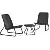KETER Conjunto de muebles de jardín Rio Patio Set gris