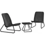 KETER Conjunto de muebles de jardín Rio Patio Set gris