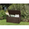 KETER Caja de almacenamiento Borneo 416L marrón