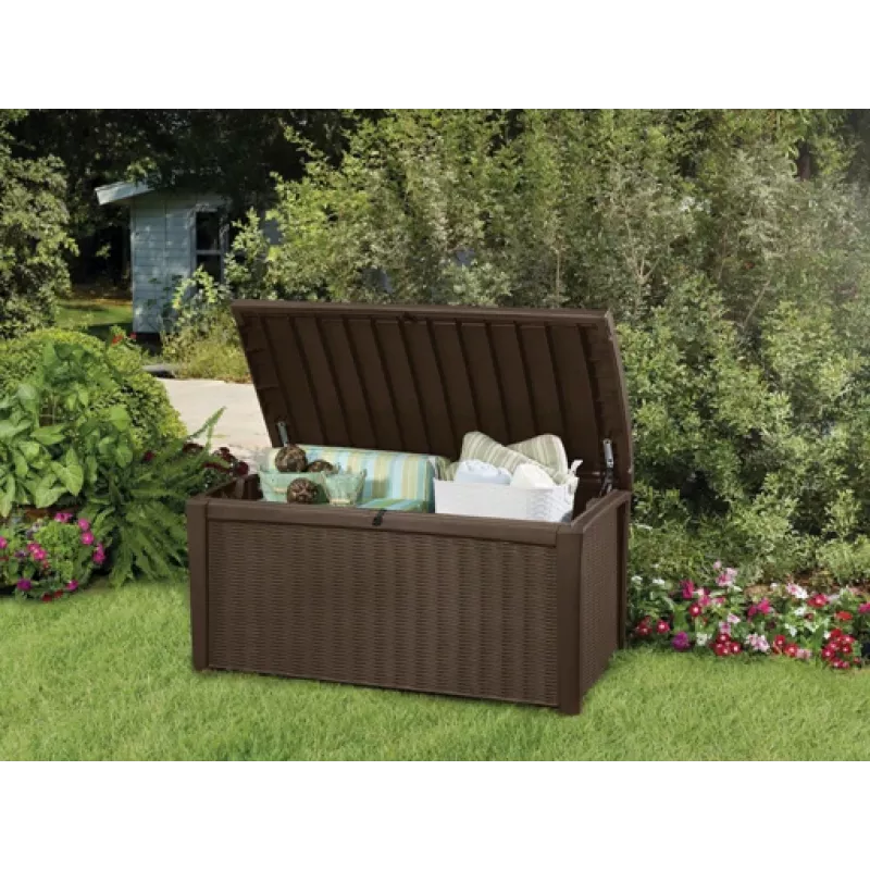 KETER Caja de almacenamiento Borneo 416L marrón