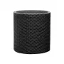 KETER 29197833939 Jardinera cilíndrica gris 12L Maceta duradera de resina con drenaje