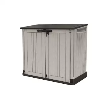 KETER CAJA DE JARDÍN Y BALCÓN MIDI GRIS-NEGRO 132x71,5x113,5cm