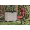 KETER CAJA DE JARDÍN Y BALCÓN MIDI GRIS-NEGRO 132x71,5x113,5cm
