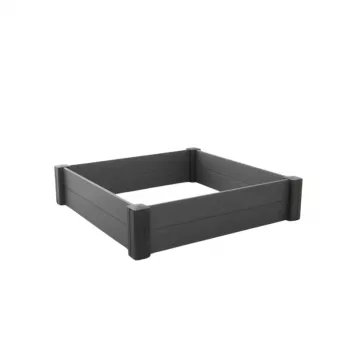 KETER Borde para parterre modular cuadrado Vista Modular 122x122x27cm gris
