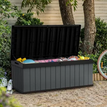 KETER Caja de almacenamiento Darwin 380L gris