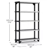KETER Estantería de 5 niveles Fused 122,1x45,7x197,2cm negra