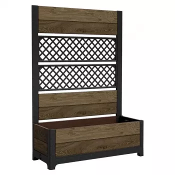 KETER Maceta Deco Tulip 110L 2-Rhombus Walnuss Mesh
