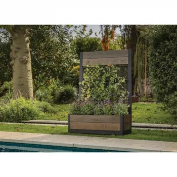 KETER Maceta Deco Tulip 110L 2-Rhombus Walnuss Mesh