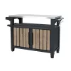KETER Mesa de barbacoa Deco Unity XL 207L efecto fresno