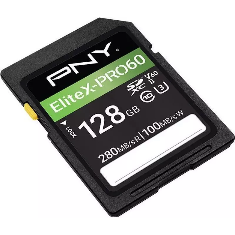 PNY EliteX-PRO60 tarjeta de memoria flash 128GB Video Class V60 UHS-II U3 Class10 MicroSDXC