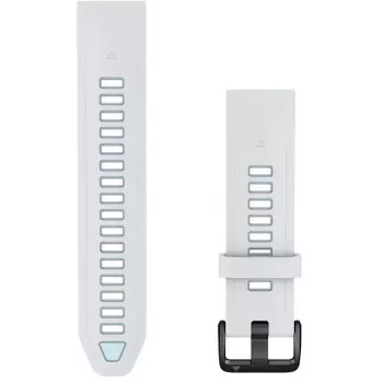 Garmin QuickFit correa de silicona de 20 mm, Ice Blue/blanco (010-14506-00)