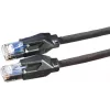 Cable de conexión S/FTP Cat 6 Dätwyler 21.05.0005, conector RJ-45 macho a conector RJ-45 macho, 0,5 m, negro, LSZH, 10 Gbps