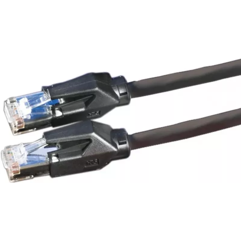 Cable de conexión S/FTP Cat 6 Dätwyler 21.05.0005, conector RJ-45 macho a conector RJ-45 macho, 0,5 m, negro, LSZH, 10 Gbps