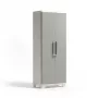 Armario alto KETER Linear Wood 68x39x173cm beige claro/gris claro