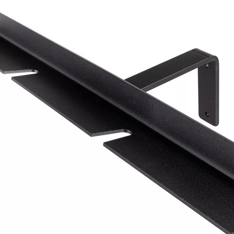 Soporte de pared Manfrotto 027 para 8 trípodes, aluminio, negro