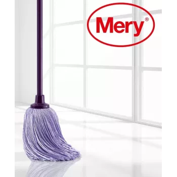 Cabezal de cepillo de microfibra intercambiable MERY La Original 22cm 168gr con mango de cepillo 140cm