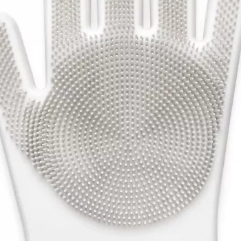 Guantes de limpieza de silicona MERY 2 uds. 34,5x15,5x2,6cm gris claro