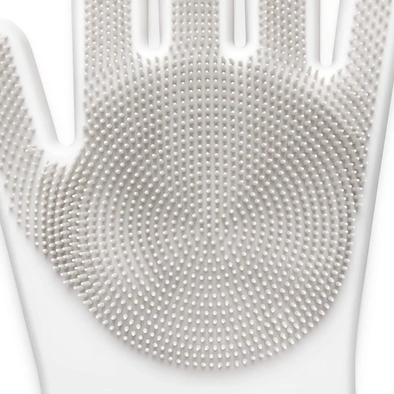 Guantes de limpieza de silicona MERY 2 uds. 34,5x15,5x2,6cm gris claro