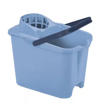 Cubo rectangular MERY 12L con pulsador azul