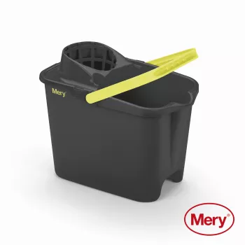 Cubo MERY 14L con pulsador gris