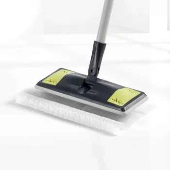 Cepillo de suelo para recogida de polvo Dust Mop 25,8x10,5cm con 10 paños 29,5x21,5cm