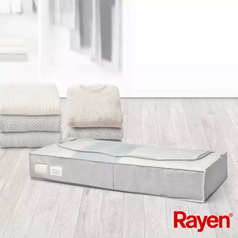 Caja para ropa RAYEN Premium gris 103x16x45cm