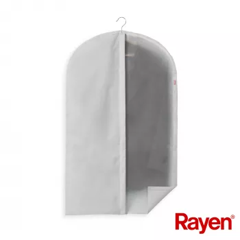Funda para ropa RAYEN S Premium gris 60x100cm