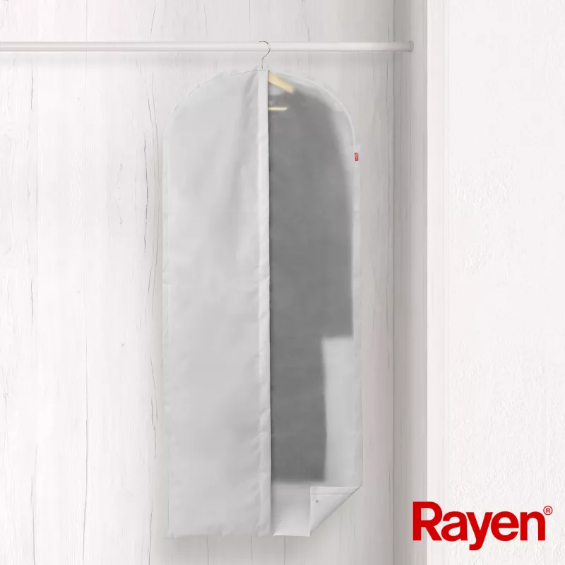 Funda para ropa RAYEN L Premium gris 60x150cm