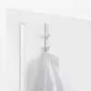 Perchero de puerta RAYEN para colgar / 2 ganchos / blanco
