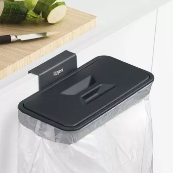 Soporte para bolsas de basura RAYEN para puerta de armario 24,5 x 13,5 x 5,5 cm