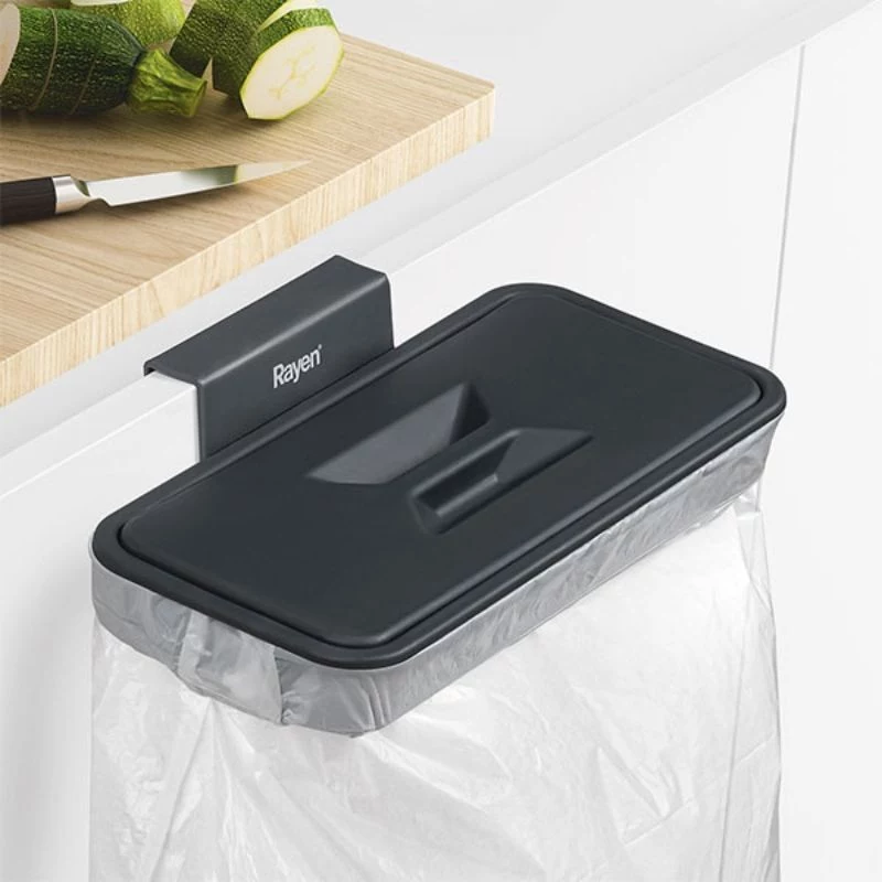 Soporte para bolsas de basura RAYEN para puerta de armario 24,5 x 13,5 x 5,5 cm