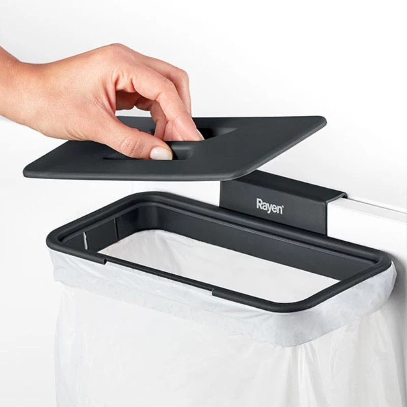 Soporte para bolsas de basura RAYEN para puerta de armario 24,5 x 13,5 x 5,5 cm