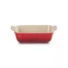 LE CREUSET Fuente rectangular Heritage gres 19x14cm / 1,1L rojo