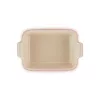 LE CREUSET Fuente rectangular Heritage gres 19x14cm / 1,1L rojo