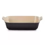 Le Creuset Rectangular Heritage Stoneware 26x19cm / 2,4L negro
