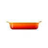 LE CREUSET Fuente rectangular Heritage gres 32x24cm / 4L naranja
