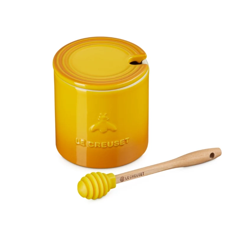 LE CREUSET Mielera con cuchara 420 ml gres amarillo
